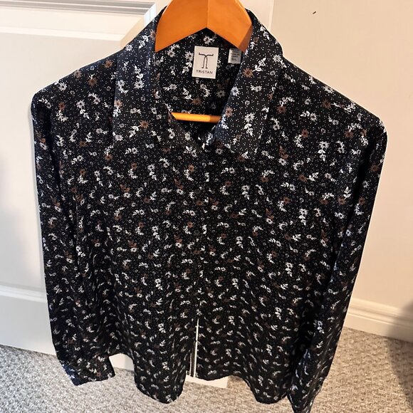 Tristan Floral Button-Up Blouse - Picture 1 of 4